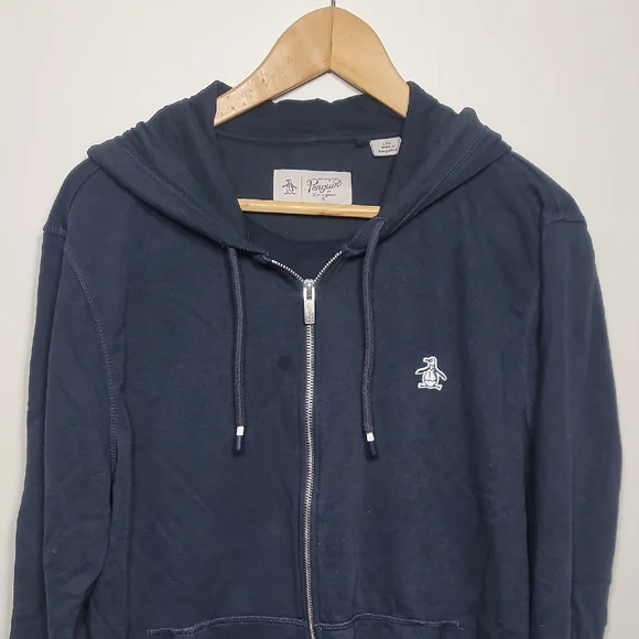 Original Penguin Charcoal Hoodie with Logo - Picture 2 of 5